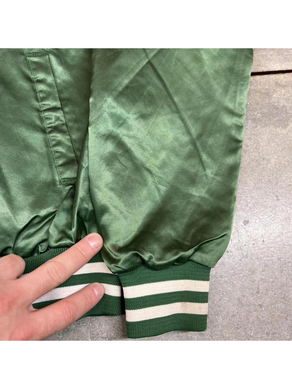 vintage michigan state university spartans collegiate satin bomber jacket small - Picture 5 of 6